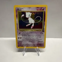 Pokemon Mew #9 HOLO Black Star Promo Card VINTAGE WOTC SWIRL 💫💫💫 - Image 2