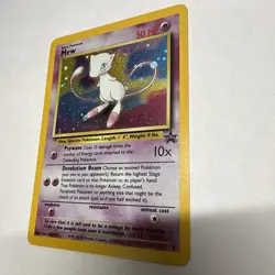 Pokemon Mew #9 HOLO Black Star Promo Card VINTAGE WOTC SWIRL 💫💫💫 - Image 4