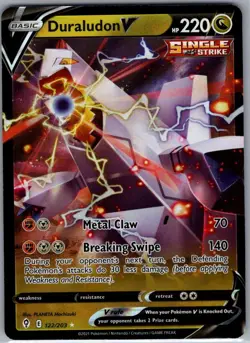 Duraludon V 122/203 SWSH07: Evolving Skies - Pokemon Card - NM - Image 1