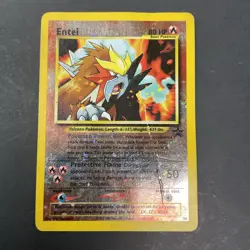 Entei #34 Black Star Reverse Holo Black Star Promo Pokemon TCG Card DAMAGED - Image 1