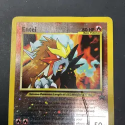 Entei #34 Black Star Reverse Holo Black Star Promo Pokemon TCG Card DAMAGED - Image 4