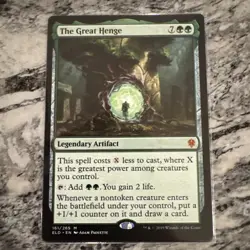MTG Magic the Gathering The Great Henge (161/533) Throne of Eldraine LP - Image 1
