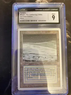 *** REVISED / 3RD EDITION Tundra *** CGC 9 MINT - DUTY PAID - Vintage MtG Magic - Image 1