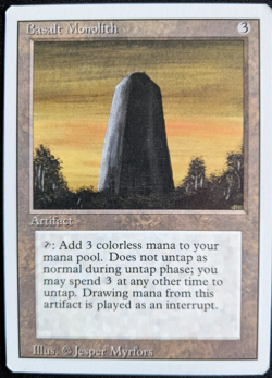 MTG Basalt Monolith | Revised | NM | Artifact | Vintage - Image 1