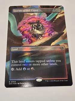 Stormcarved Coast (Borderless) Secrets of Strixhaven Foil - Image 1