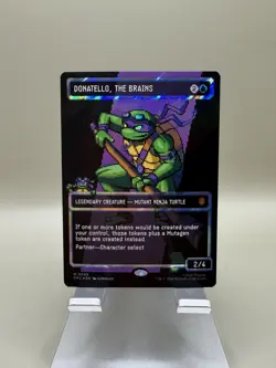 Donatello, the Brains (0085) (Borderless) (Surge Foil) Commander: Teenage Mutant - Image 1