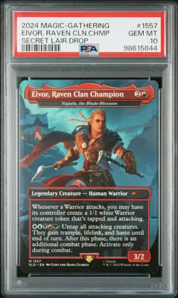 2024 MAGIC: THE GATHERING SECRET LAIR DROP EIVOR, RAVEN CLAN CHAMPION PSA 10 - Image 1