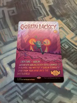 MTG Rainbow Foil Goblin Lackey (1311) NM Unplayed Secret Lair Drop - Image 2