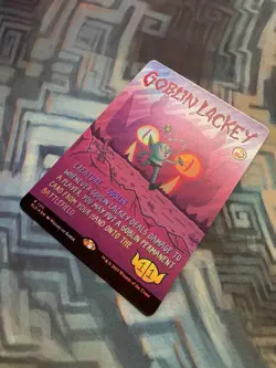 MTG Rainbow Foil Goblin Lackey (1311) NM Unplayed Secret Lair Drop - Image 4