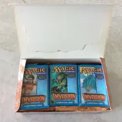 INVASION MTG Booster Box English OPENED 36 Booster Packs 10 commons 3 uncommons - Image 3