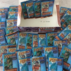 INVASION MTG Booster Box English OPENED 36 Booster Packs 10 commons 3 uncommons - Image 4