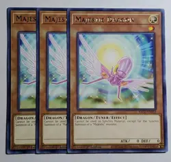 Yugioh Majestic Dragon - KICO-EN032 - Rare 1st Edition Mint/NM X3 Playset - Image 2
