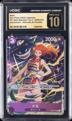 2025 ONE PIECE JAPANESE PC: BEST SELECTION VOL. 4 #OP09-070 NAMI CGC 10 PRISTINE - Image 1