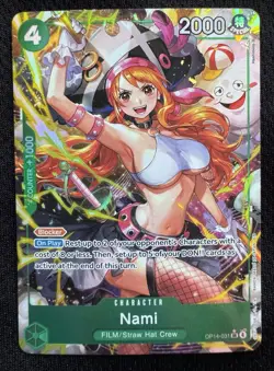 One Piece Nami OP14-031 Alt Art SR English The Azure Sea’s Seven - Image 1