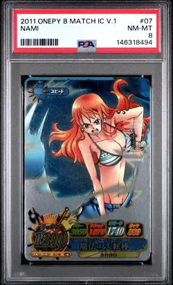2011 ONE PIECE ONEPY BERRY MATCH IC VOL.1 #07 NAMI PSA 8 - Image 1