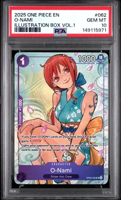 O-nami 062 Illustration Box Vol.1 One Piece Promos One Piece PSA 10 - Image 1