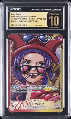 2023 ONE PIECE AWAKENING OF THE NEW ERA JAPANESE BELO BETTY CGC 10 PRISTINE - Image 1