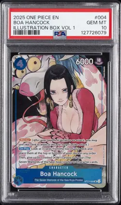 2025 ONE PIECE PROMOS ILLUSTRATION BOX VOL.1 #004 BOA HANCOCK PSA 10 - Image 1