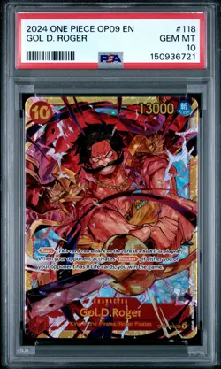 2024 ONE PIECE OP09-EMPERORS IN THE NEW WORLD #118 GOL D. ROGER PSA 10 - Image 1