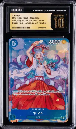 2025 ONE PIECE CARRYING ON HIS WILL JAPANESE ALT ARTYAMATO CGC 10 PRISTINE - Image 1