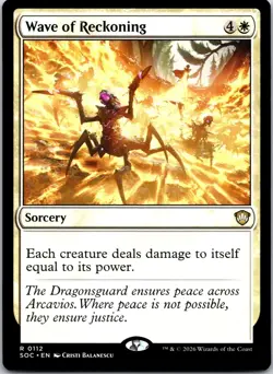Wave of Reckoning 112 Commander: Secrets of Strixhaven Magic: The Gathering NM - Image 1