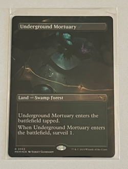 MTG Underground Mortuary - Borderless Foil - Murders at Karlov Manor - #333 - Image 1