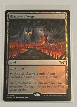 MTG Blazemire Verge - Foil - Duskmourn - #256 - Image 1