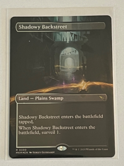 MTG Shadowy Backstreet - Borderless Foil - Murders at Karlov Manor - #330 - Image 1