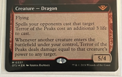 MTG Terror of the Peaks - Extended Art Foil - Outlaws of Thunder Junction - #337 - Image 3
