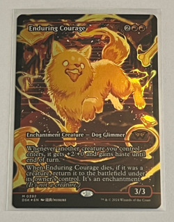 MTG Enduring Courage - Showcase Foil - Duskmourn - #392 - Image 1