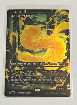 MTG Enduring Tenacity - Showcase Foil - Duskmourn - #390 - Image 1