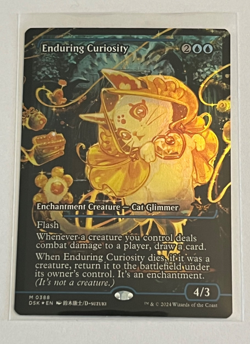 MTG Enduring Curiosity - Showcase Foil - Duskmourn - #388 - Image 1