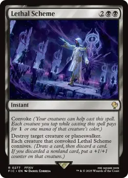 Lethal Scheme 0277 MTG Commander FINAL FANTASY Rare NP - Image 1