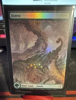 Wizards of the Coast Forest Foil Full Art Basic Land 283 EN - Image 1