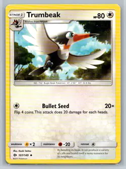 Trumbeak #107/149 SM Base Set Uncommon - Pokemon Cards E16 - Image 1