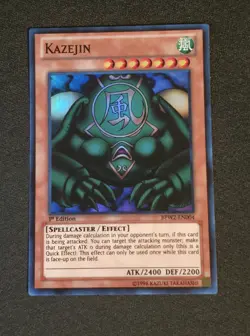 Yu-Gi-Oh! TCG Kazejin BPW2-EN004 Super Rare 1st Ed NM - Image 1
