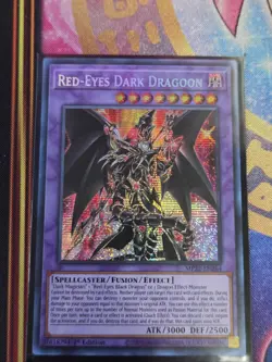 Yu-Gi-Oh Red-Eyes Dark Dragoon MP22-EN264 Prismatic Secret Rare 1st Edition NM - Image 1