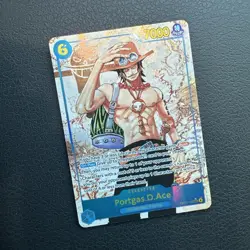 One Piece Carrying on His Will Portgas D Ace Alt Art OP13-119 SEC - Image 1