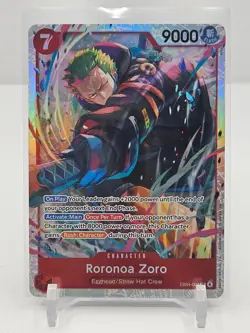 ONE PIECE TCG RORONOA ZORO ADVENTURE ON KAMI'S ISLAND EB04-007 SR #2 *AK1* - Image 1