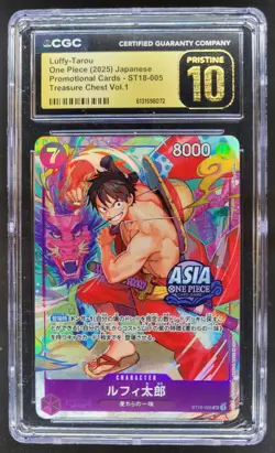 2025 ONE PIECE JP LUFFY-TAROU PROMO ST18-005 CGC 10 PRISTINE C PT - Image 1