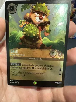 Disney Lorcana Wilds Unknown Dale - Ready for His Shot Legendary cold foil - Image 1