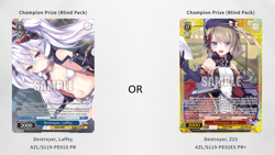 Weiss Schwarz Azur Lane Vol. 2 - Champion Winner PR Blind Winner Prize Pack - Image 1
