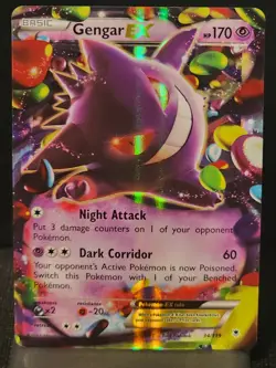 Gengar EX Ultra Rare TCG Card 34/119 Pokemon XY: Phantom Forces Ccondinpics&desc - Image 1