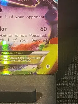 Gengar EX Ultra Rare TCG Card 34/119 Pokemon XY: Phantom Forces Ccondinpics&desc - Image 4