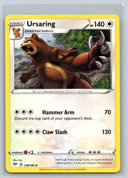 Ursaring #139/189 SWSH03: Darkness Ablaze Uncommon - Pokemon Cards E16 - Image 1