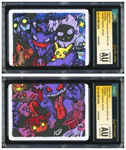 Pokemon CGC AUTH AUTO 10*2 Spare Card Gengar Yukina Suzuki 2019 Old Maid JPN - Image 1