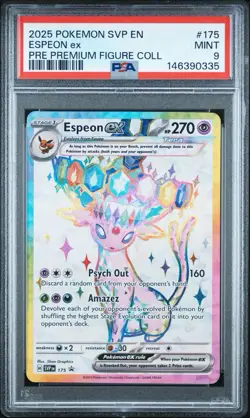 PSA 9 MINT Espeon ex SVP175 Sv: Scarlet & Violet Promo Cards Holo - Image 1