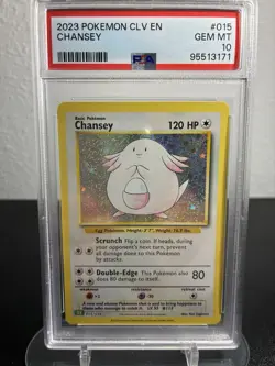 PSA 10 Chansey 015/034 Trading Card Game Classic Collection Holo Pokemon 2023 - Image 1
