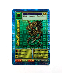 Metalseadramon Bo-35 - 1st Edition Mega Leve Foil Card - 1999 Digimon Bandai - Image 1