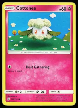 Cottonee 143/236 Common Unified Minds Asako Ito Pokemon Card - Image 1